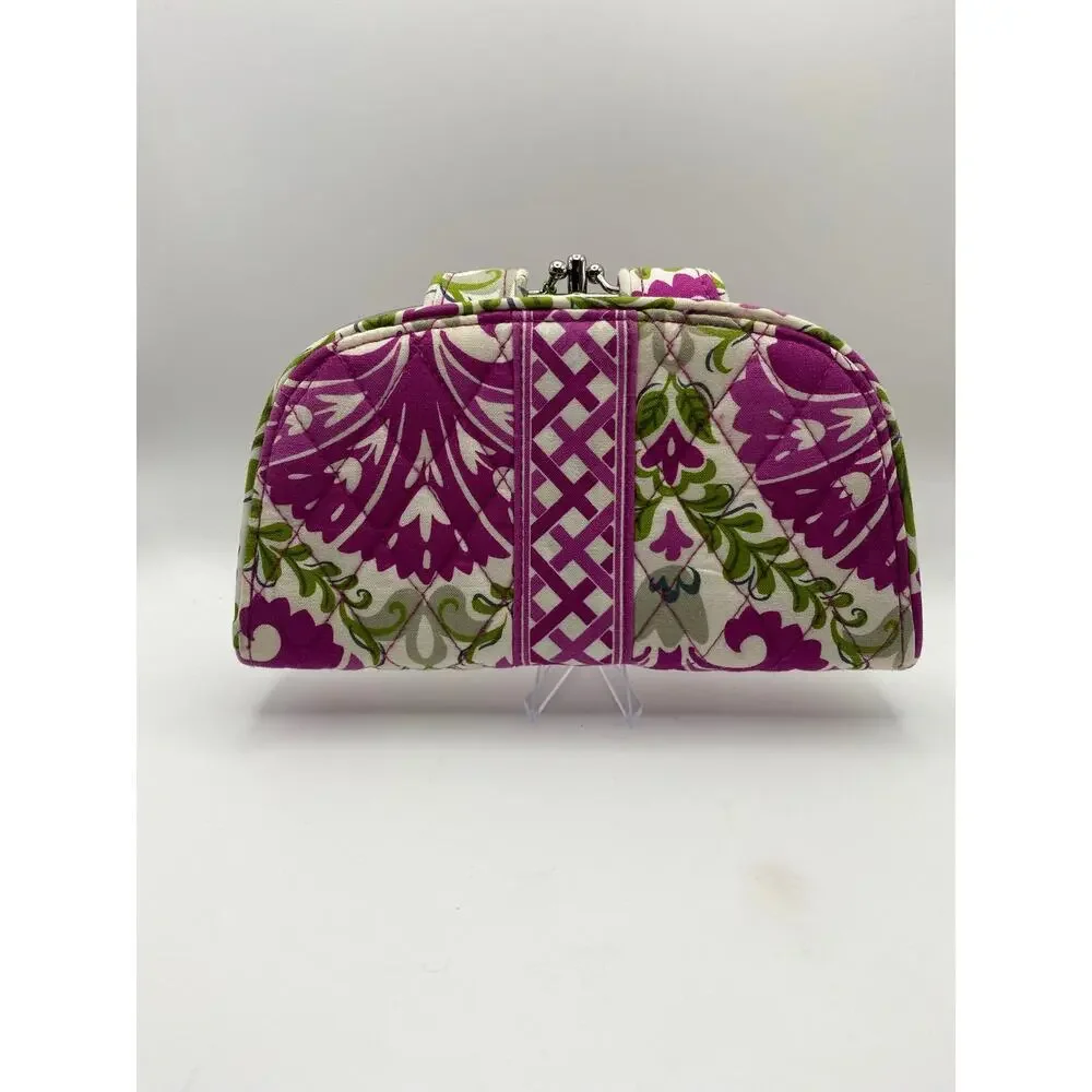 Vera Bradley Kiss 'n Snap Wallet Julep Tulip NWT Retired Floral Kisslock Clutch